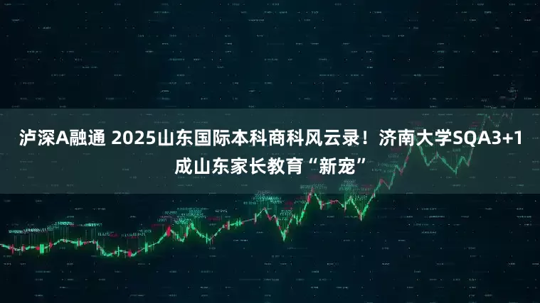 泸深A融通 2025山东国际本科商科风云录！济南大学SQA3+1成山东家长教育“新宠”